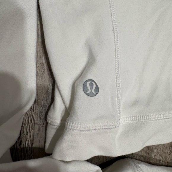 Lululemon Its Rulu Run Cropped Half Zip White Size 4 - Picture 5 of 5